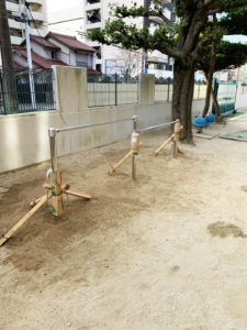 愛知県名古屋市-幼稚園-ステンレス製鉄棒